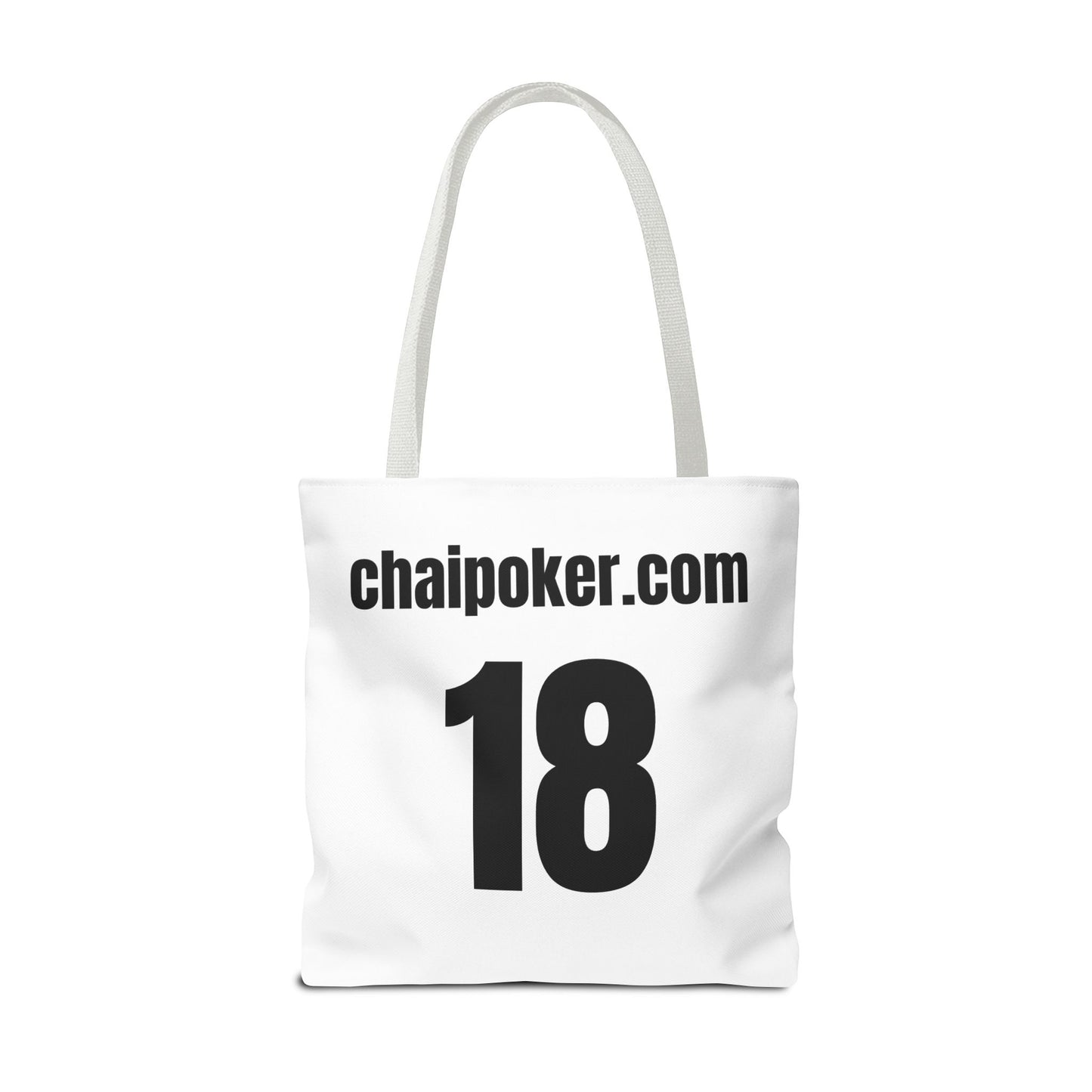 Chai Poker and Travel Tote Bag, Funny Shopping Bag, Custom Tote, Cool Gift for Travelers, Eco-Friendly Reusable Bag