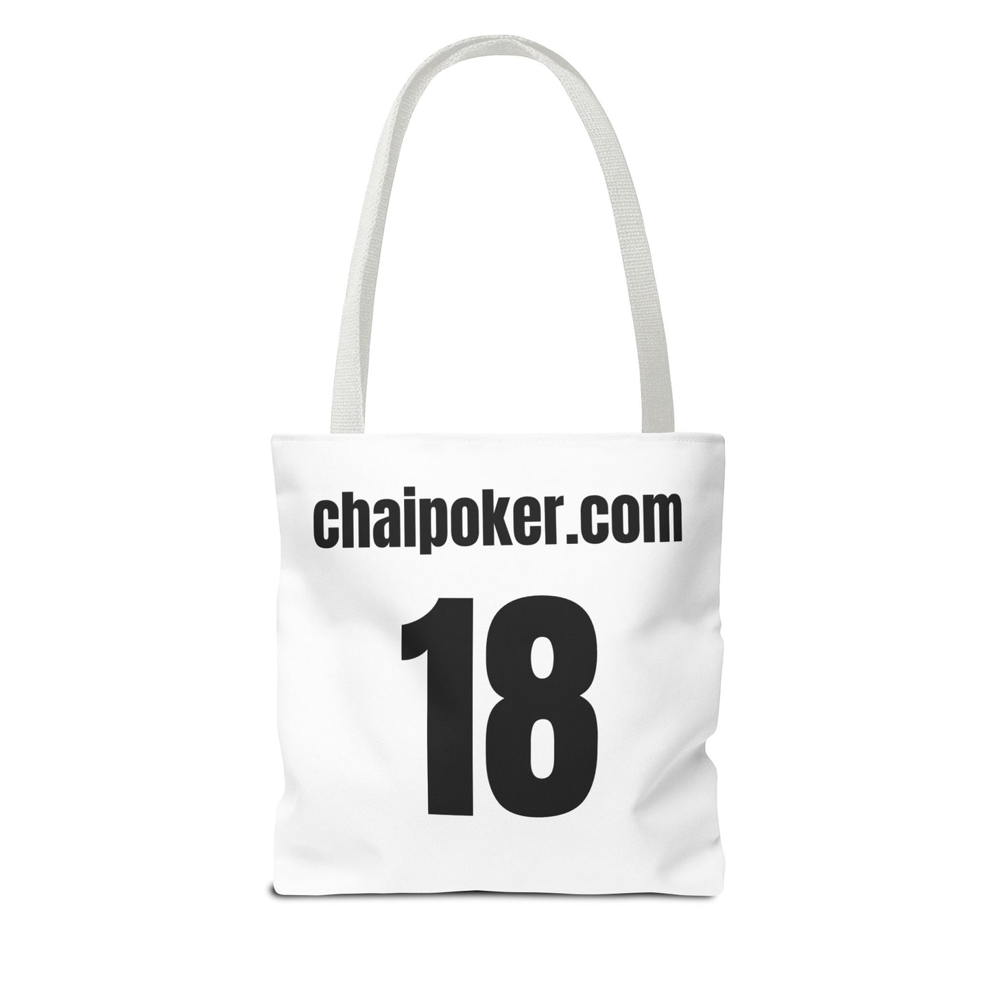 Chai Poker and Travel Tote Bag, Funny Shopping Bag, Custom Tote, Cool Gift for Travelers, Eco-Friendly Reusable Bag