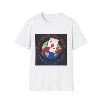 Wicked Cool Chai Poker T-Shirt, Travel Enthusiast Tee, Fun Graphic Shirt, Perfect Gift for Poker Lovers, Unisex Softstyle Tee