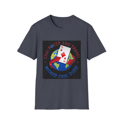 Wicked Cool Chai Poker T-Shirt, Travel Enthusiast Tee, Fun Graphic Shirt, Perfect Gift for Poker Lovers, Unisex Softstyle Tee